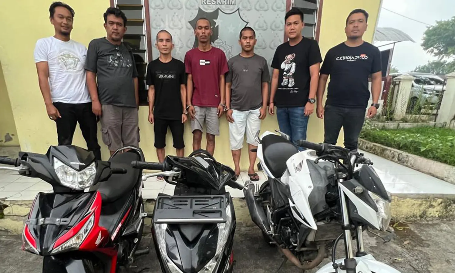 Polres Simalungun Ungkap Pencurian Motor Lintas Kabupaten, Tiga Pelaku Ditangkap