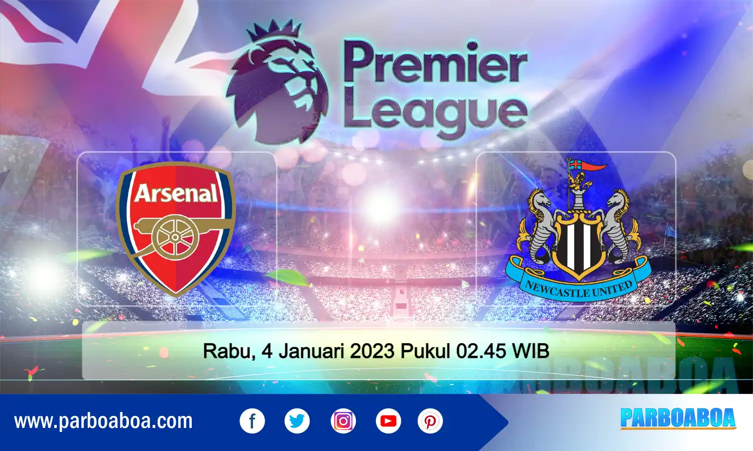 Prediksi Pekan Ke-19 Liga Inggris 2022/2023: Arsenal vs Newcastle United
