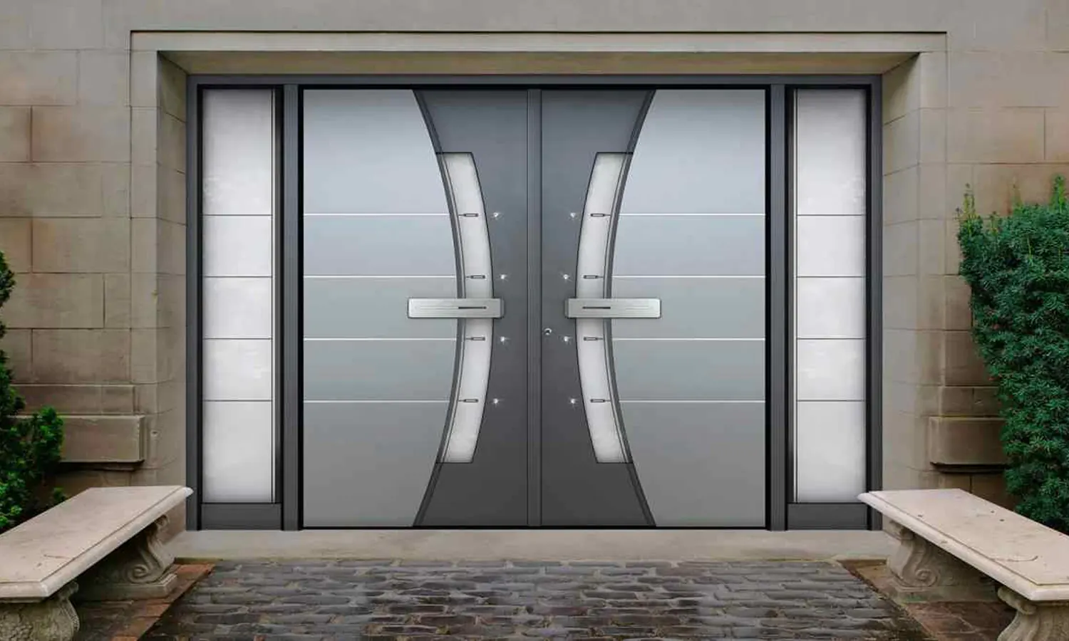10 Model Pintu Aluminium Mewah dan Elegan
