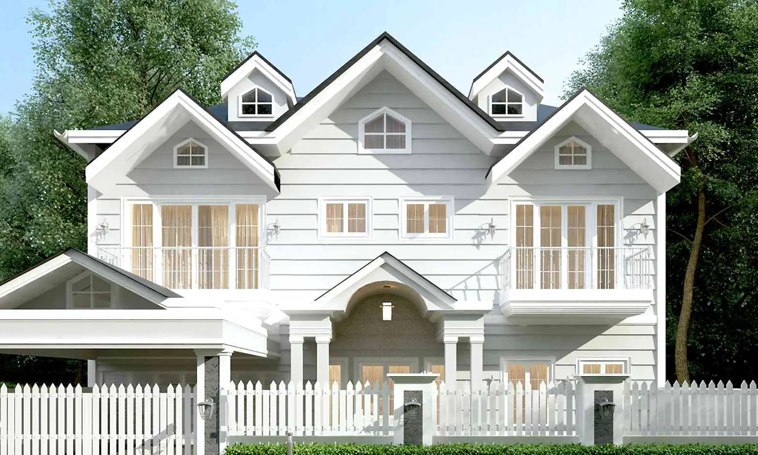 10 Inspirasi Model Rumah Amerika Klasik Kekinian 2022