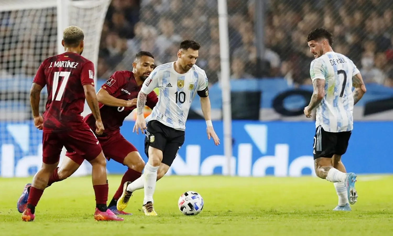 Hasil Kualifikasi Piala Dunia 2022 Zona CONMEBOL: Messi Cetak Gol, Argentina Kalahkan Venezuela