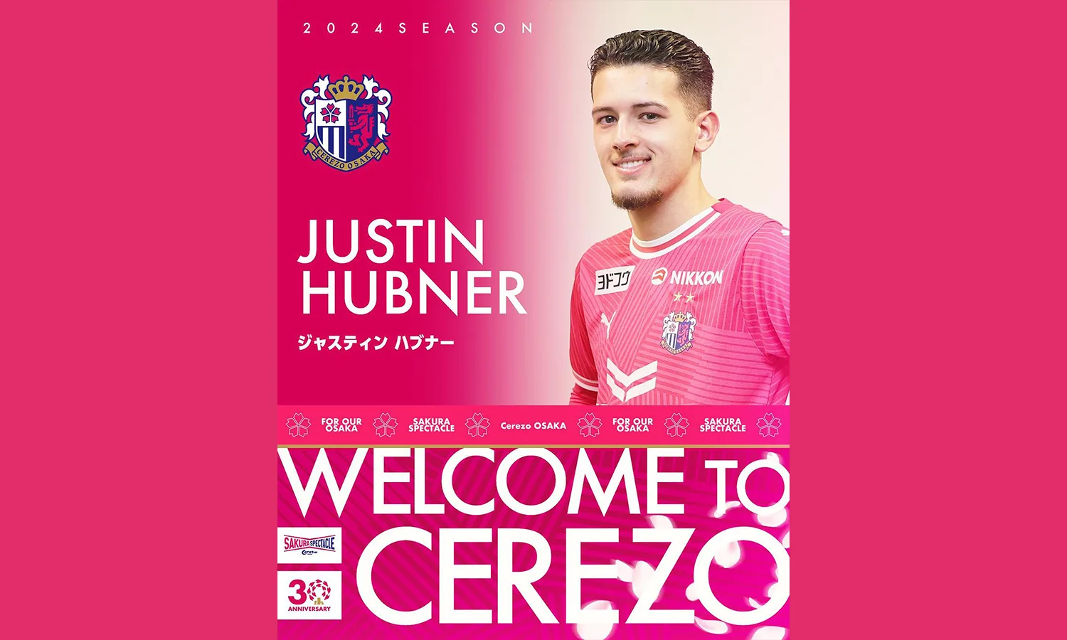 Resmi Meninggalkan Wolverhampton, Justin Hubner Senang Gabung Cerezo Osaka!