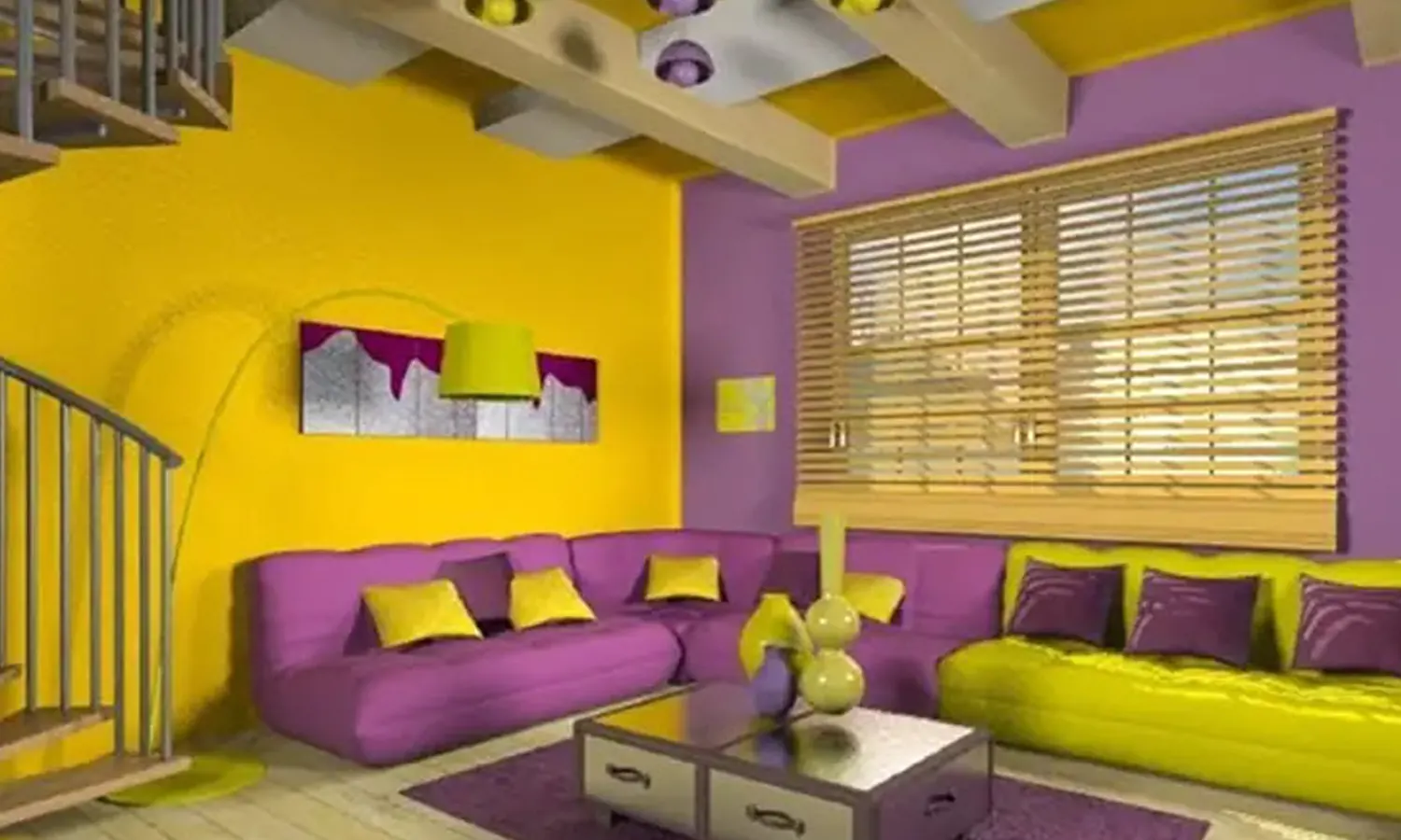 10 Ide Kombinasi Cat Rumah Warna Ungu dan Kuning Terbaik, Ciptakan Suasana Hangat dan Ceria