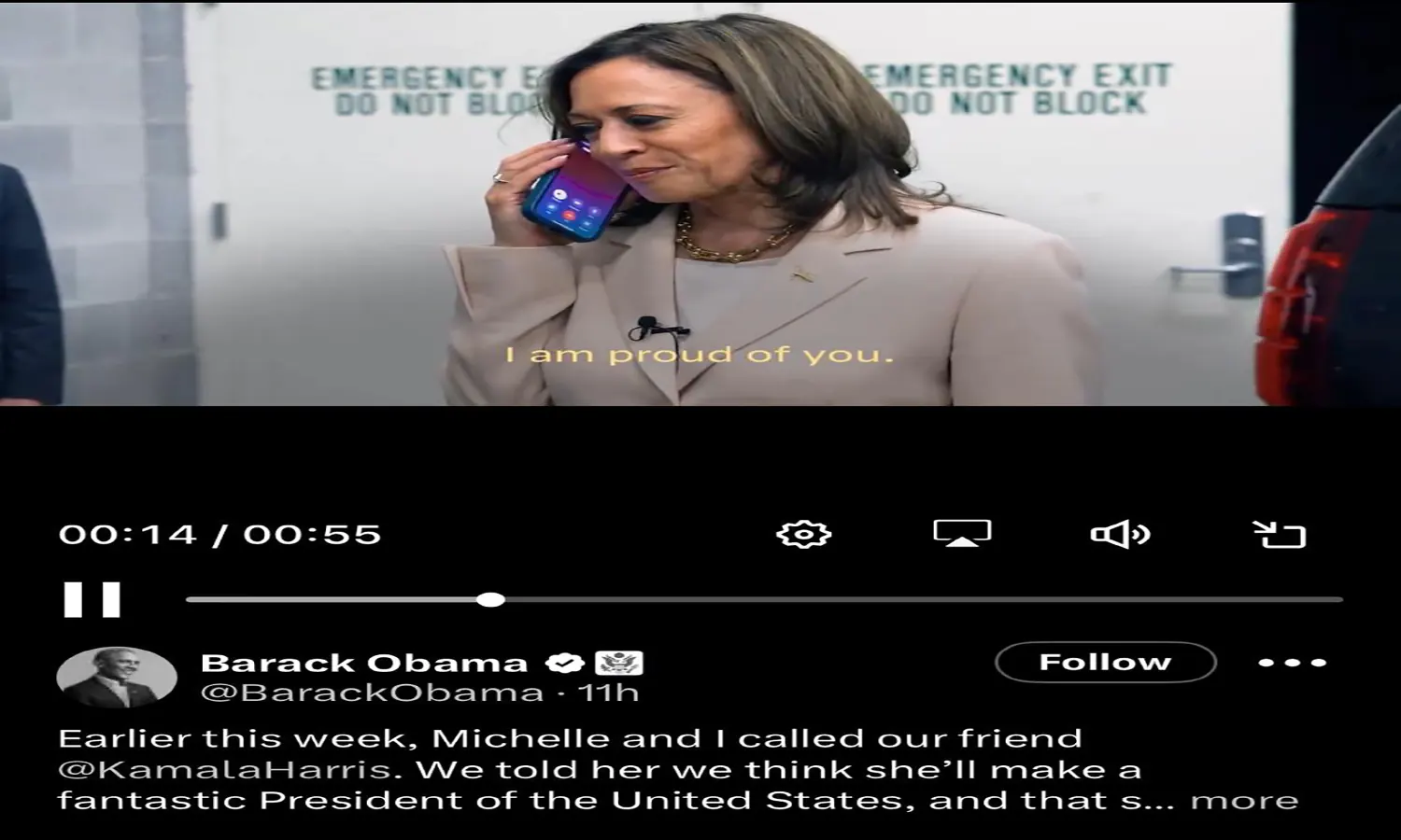 Pemilu AS: Obama hingga Kanselir Jerman Dukung Kamala Harris