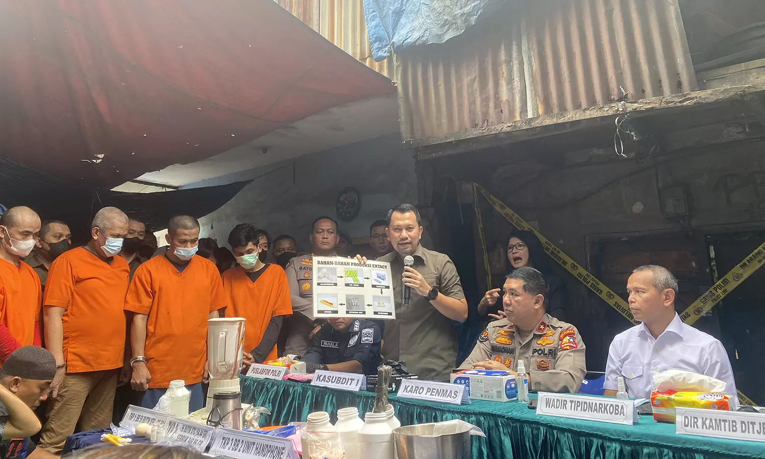 Sekali Produksi, Dapur Ekstasi di Johar Baru Hasilkan 1.000 Butir