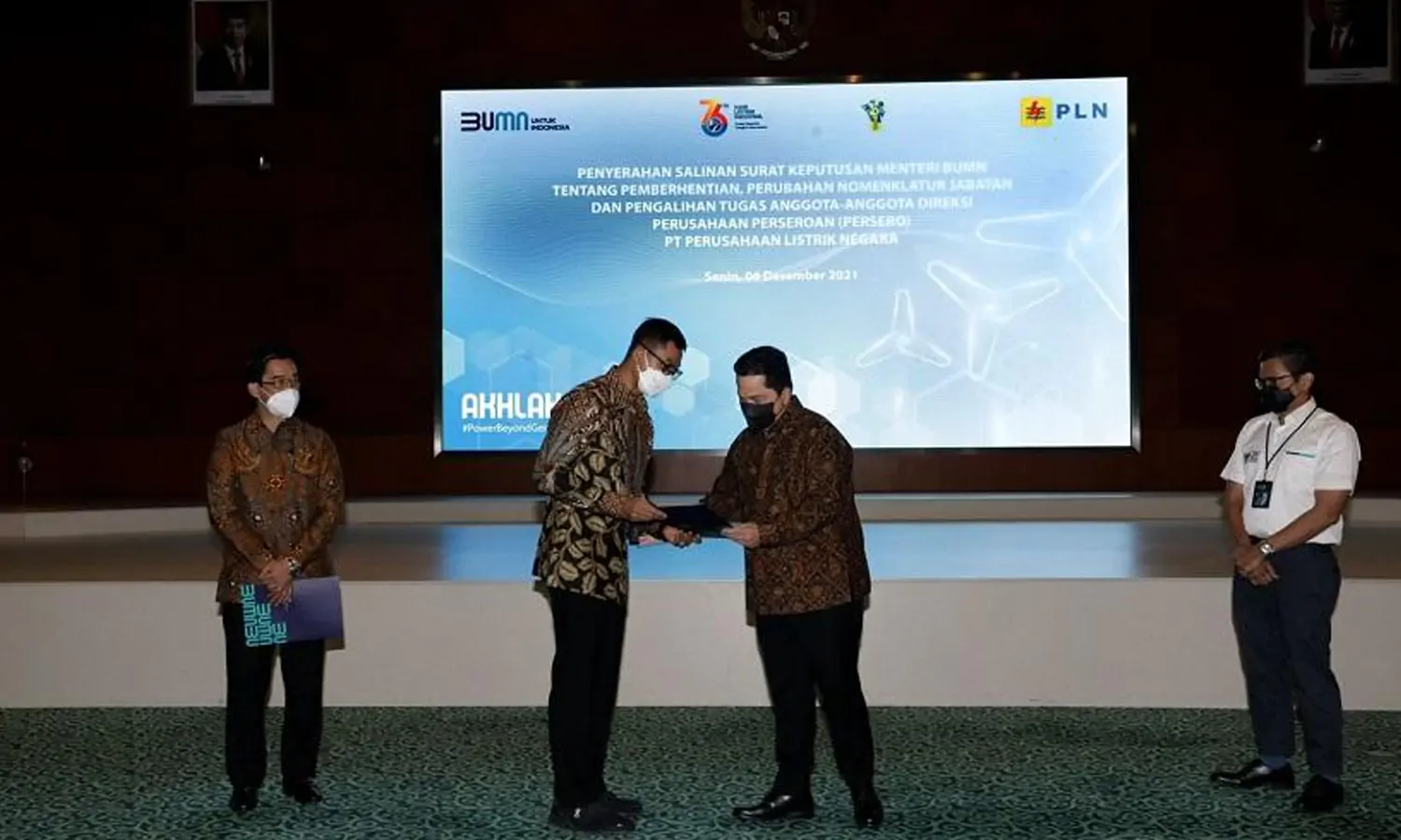 Dirut PLN Dicopot oleh Menteri BUMN Erick Thohir