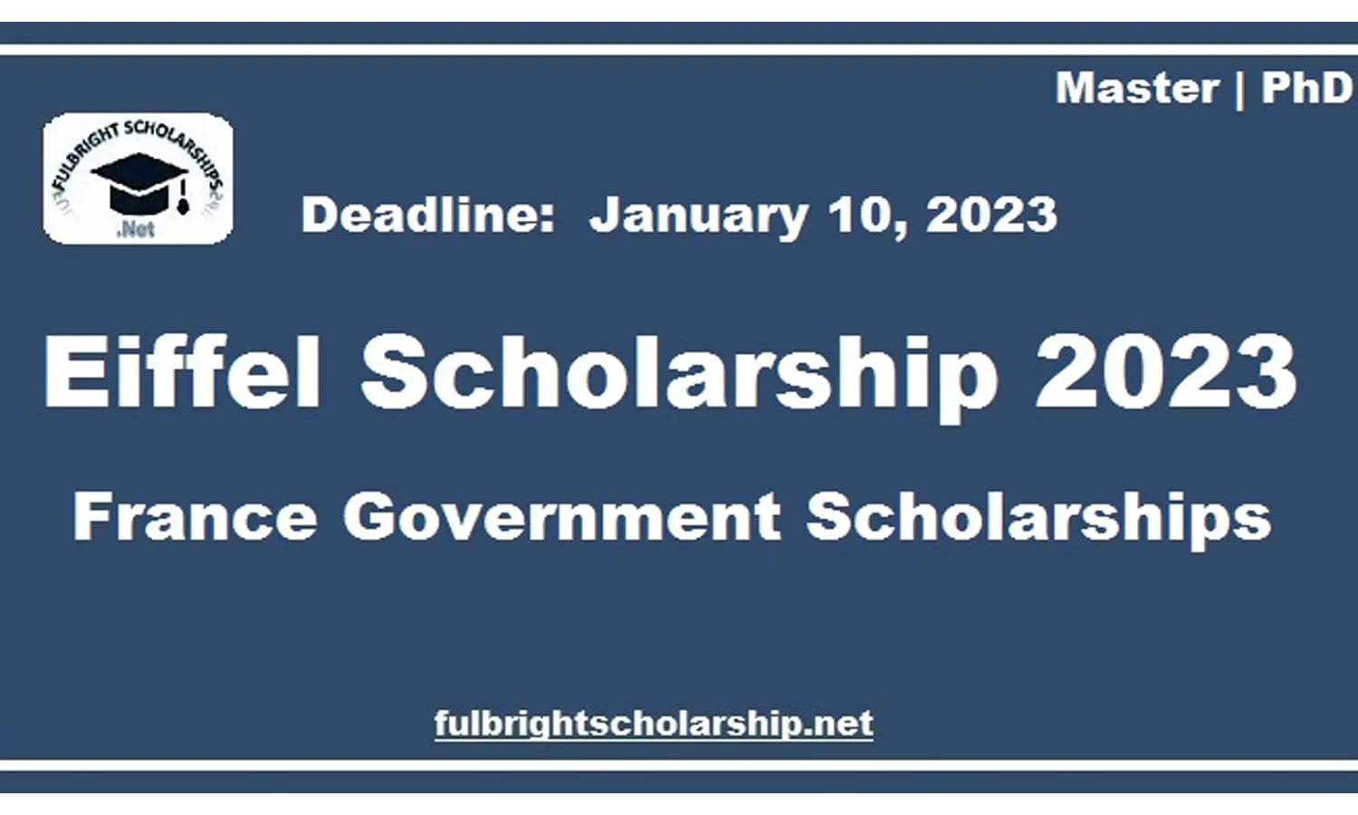 Pendaftaran Beasiswa Eiffel Excellence Scholarship Programme 2023 Telah Dibuka