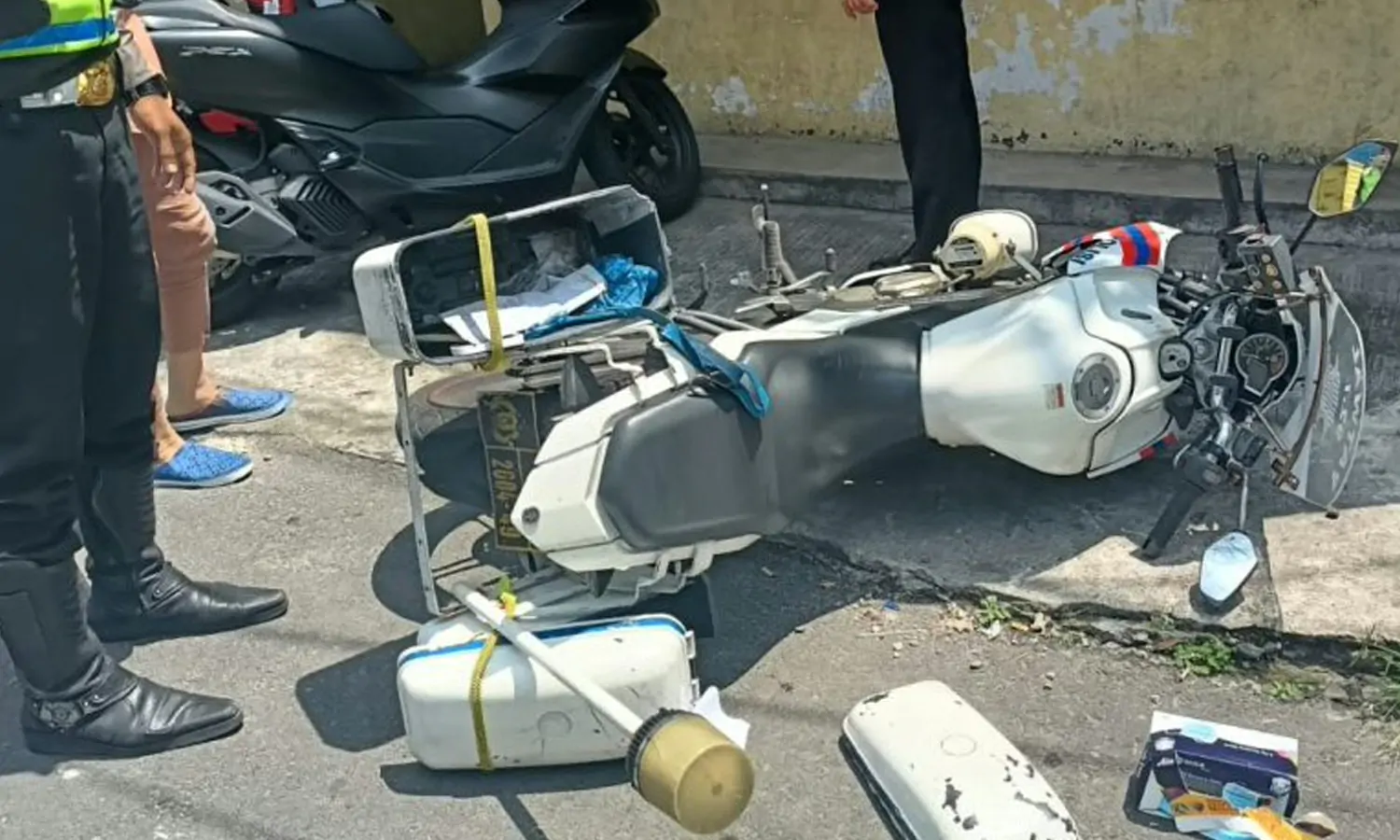 Salah Satu Pos Polisi di Siantar Dirusak OTK