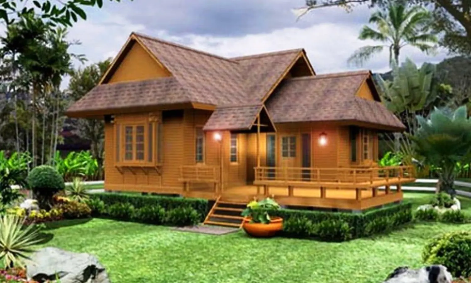 10 Model Rumah Kayu Klasik Minimalis Terbaru 2022