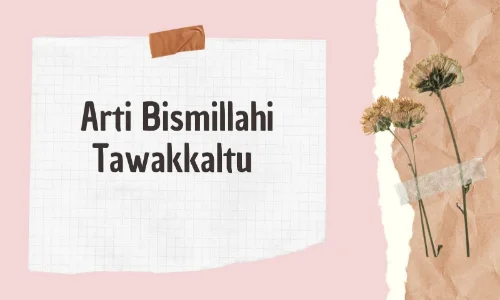 Bismillahi Tawakkaltu